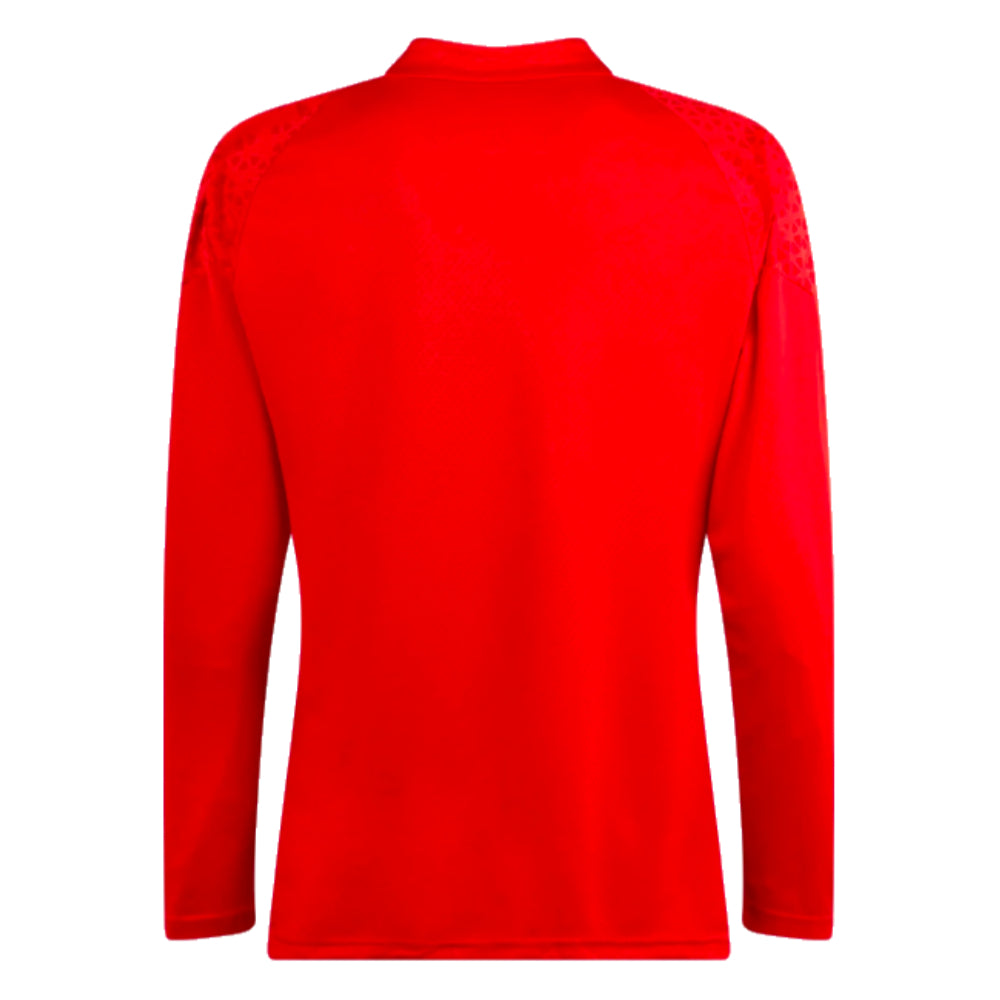2023-2024 AC Milan Training Half Zip Top (Red)_1