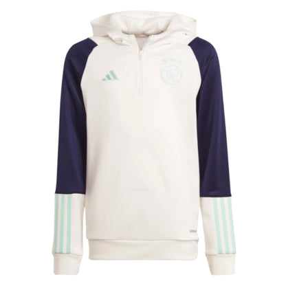2023-2024 Ajax Hooded Track Top (White) - Kids_1