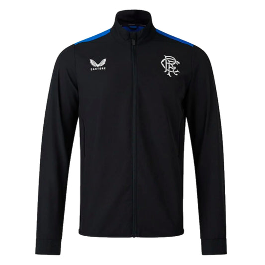 2023-2024 Rangers Players Training Anthem Jacket (Black)_0