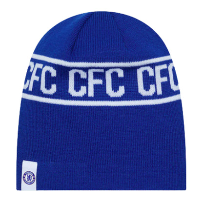 2023-2024 Chelsea Letter Bobble Knit Beanie Hat (Blue)_1