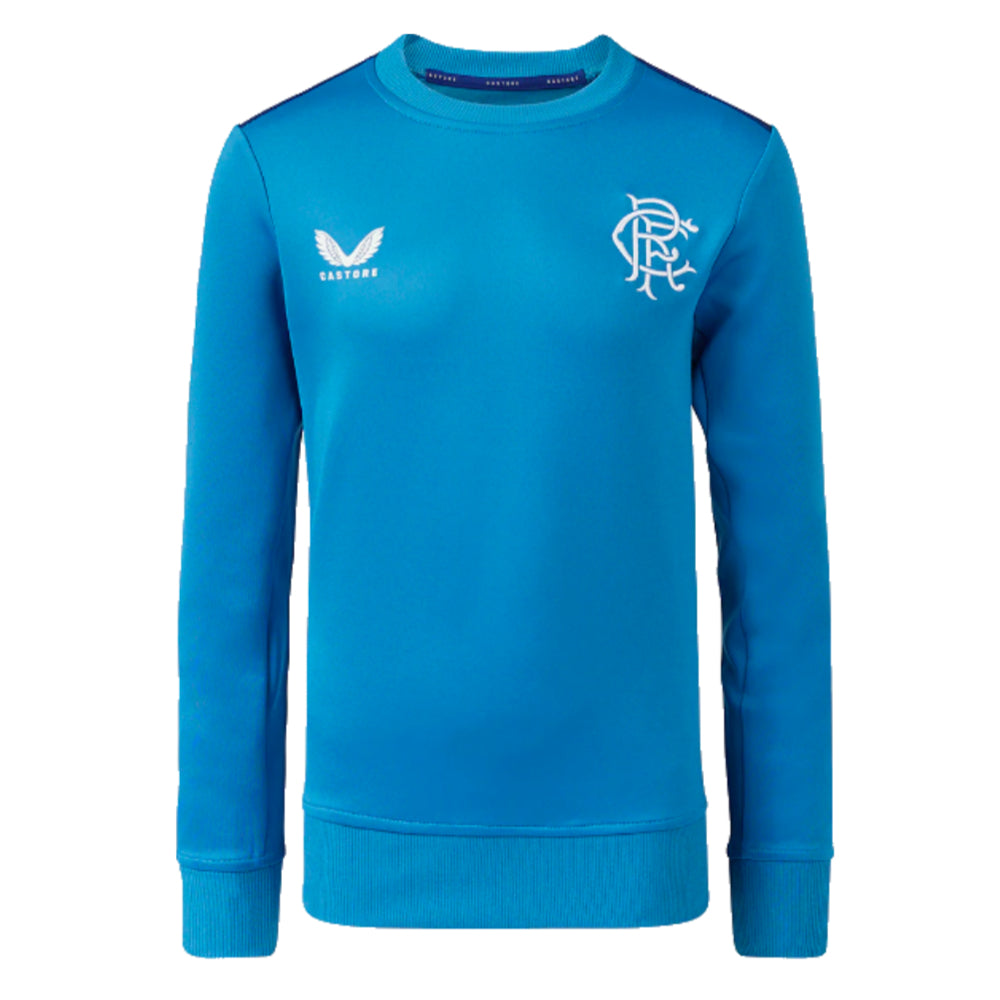 2023-2024 Rangers Players Training Sweatshirt (Deep Water) - Kids_1
