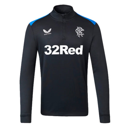 2023-2024 Rangers Training Fleece Half Zip Midlayer (Black)_1