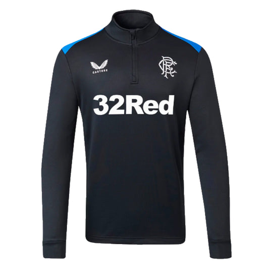 2023-2024 Rangers Training Fleece Half Zip Midlayer (Black)_1