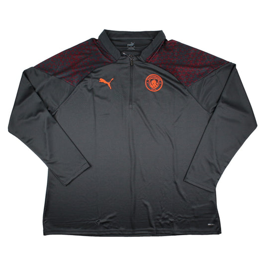 2023-2024 Man City Training Half Zip Top (Strong Grey)_1