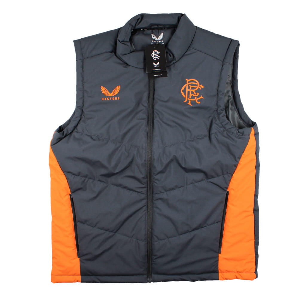 2023-2024 Rangers Coaches Training Bench Gilet (Ebony)_1