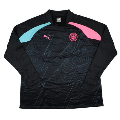 2023-2024 Man City Pre-Match LS Sweat Top (Dark Navy)_1