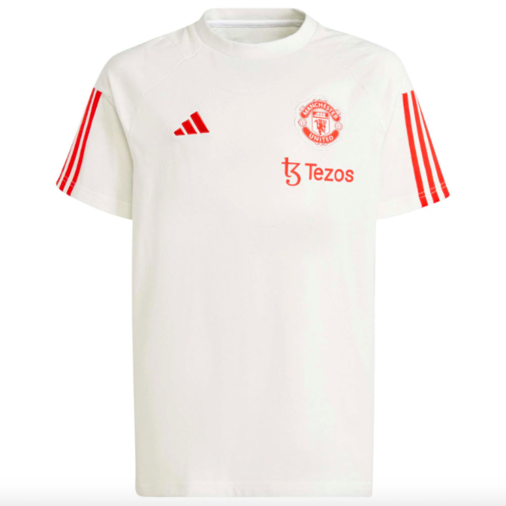 2023-2024 Man Utd Training Tee (White) - Kids_1