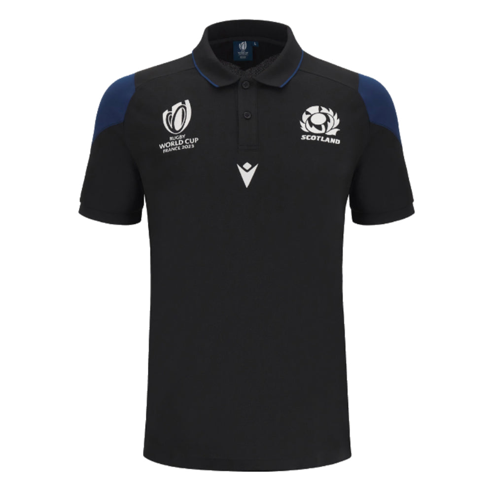 Scotland RWC 2023 Rugby Travel Polo Shirt (Black) – Shop.Footy.com
