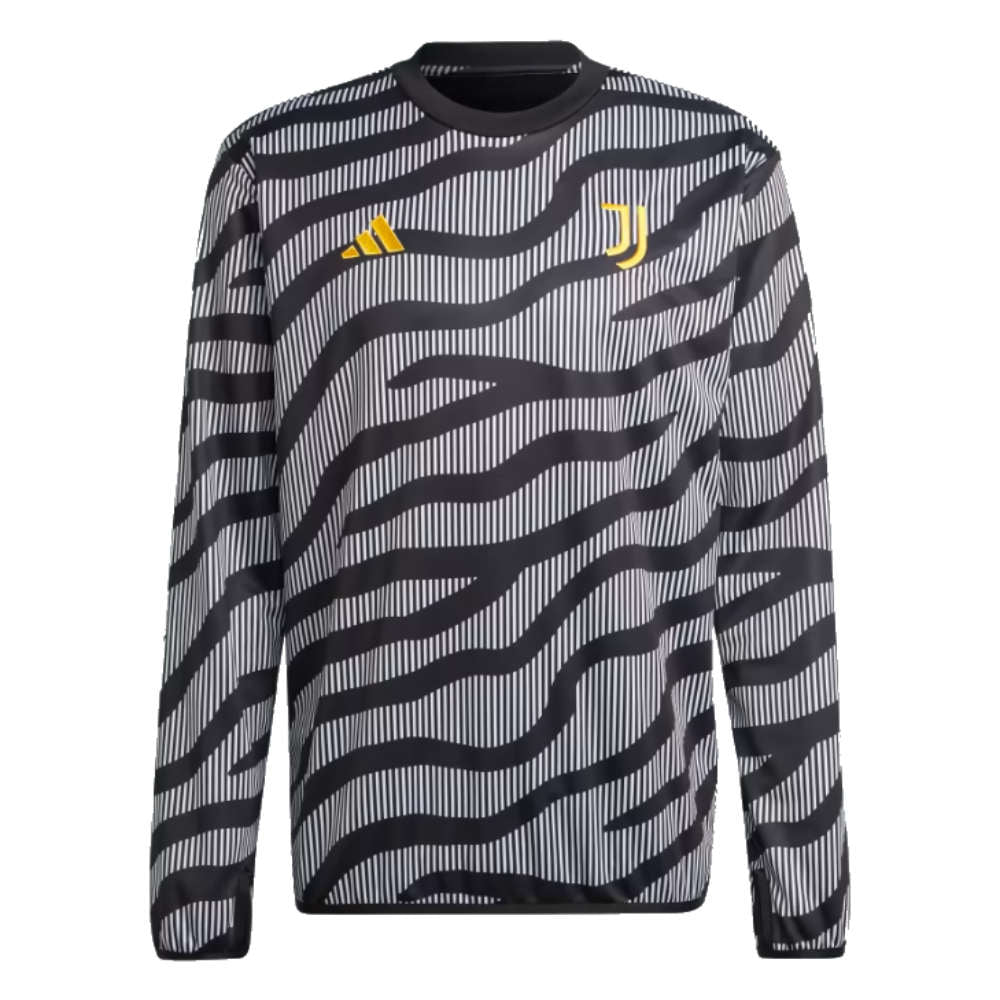 2023-2024 Juventus Pre-Match Warm Top (Black)_1