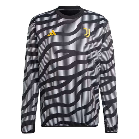 2023-2024 Juventus Pre-Match Warm Top (Black)_1