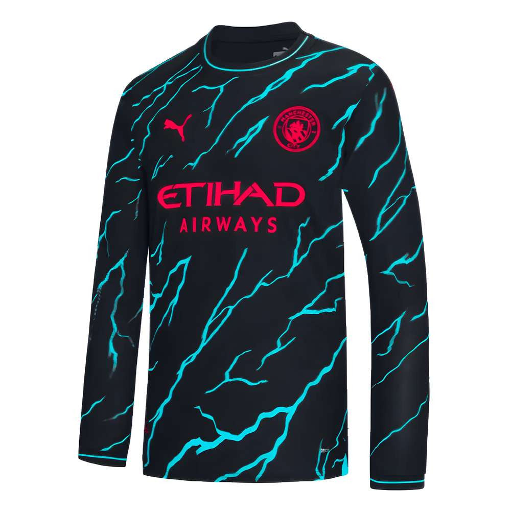 2023-2024 Man City Long Sleeve Third Shirt_1
