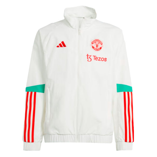 2023-2024 Man Utd Presentation Jacket (White) - Kids_1