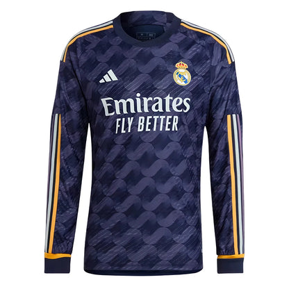 2023-2024 Real Madrid Authentic Long Sleeve Away Shirt_1