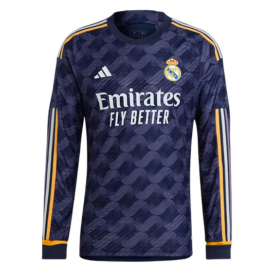 2023-2024 Real Madrid Authentic Long Sleeve Away Shirt_1