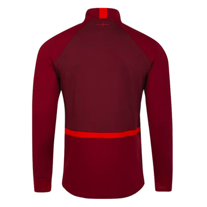 2023-2024 England Rugby Midlayer Top (Tibetan Red)_1