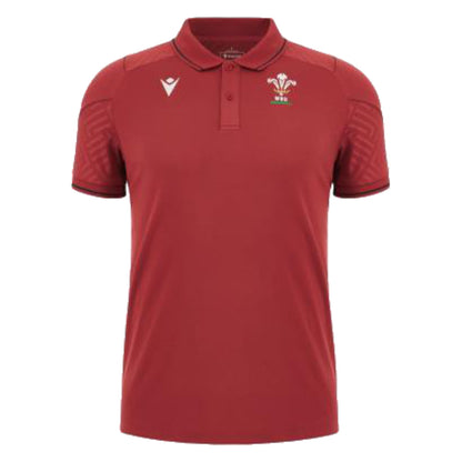 2023-2024 Wales Rugby Travel Polo Shirt (Red)_1