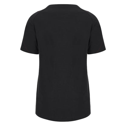 2023-2024 Wales Rugby WRU Cotton Tee (Black) - Ladies_1