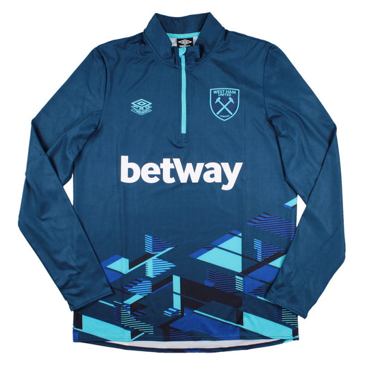 2023-2024 West Ham Warm Up Mid Layer (Navy)_1