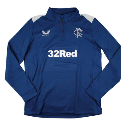 2023-2024 Rangers Coaches Fleece Half Zip Midlayer (Blue)_1