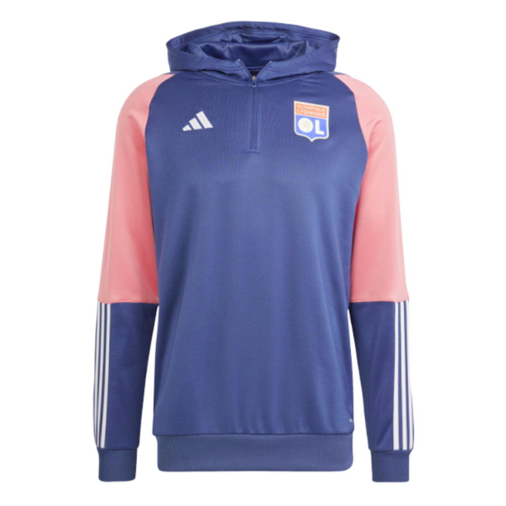 2023-2024 Olympique Lyon Hooded Track Top (Tech Indigo)_1