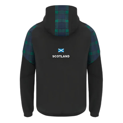 2023-2024 Scotland Rugby Travel Full Zip Hoodie (Black) - Kids_1