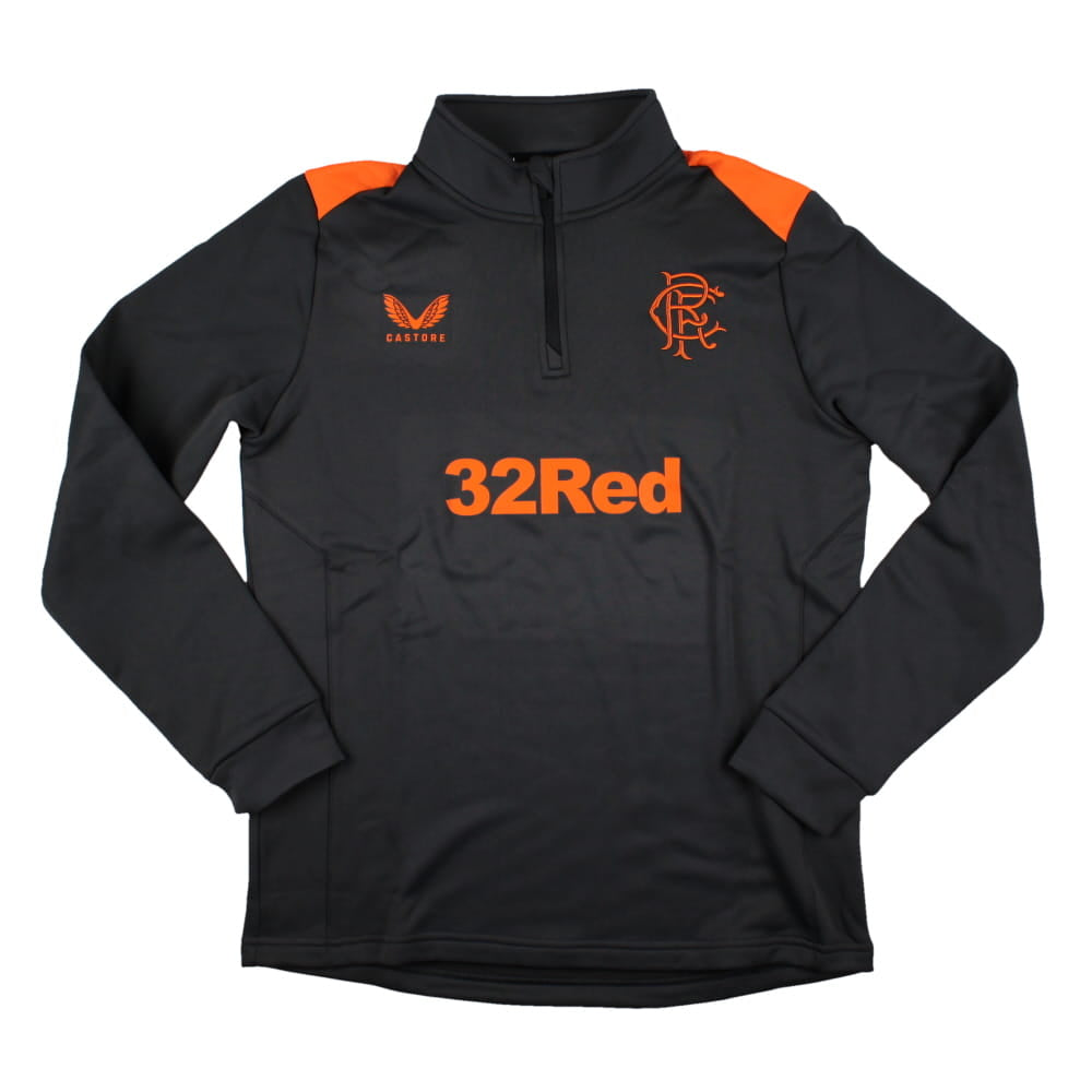2023-2024 Rangers Players Fleece 1/4 Zip Midlayer (Ebony)_1