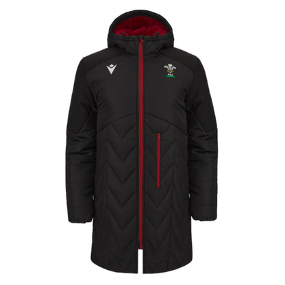 2023-2024 Wales WRU Padded Rugby Parka Jacket (Black)_1