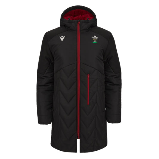 2023-2024 Wales WRU Padded Rugby Parka Jacket (Black)_1