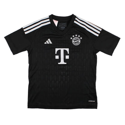 2023-2024 Bayern Munich Goalkeeper Shirt (Black) - Kids (NEUER 1)_4