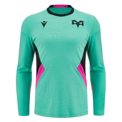 2023-2024 Ospreys Rugby Long Sleeve Training Tee (Turquoise)_1