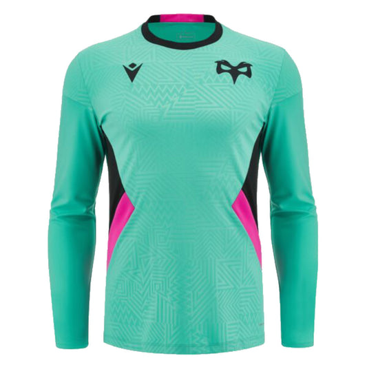 2023-2024 Ospreys Rugby Long Sleeve Training Tee (Turquoise)_1