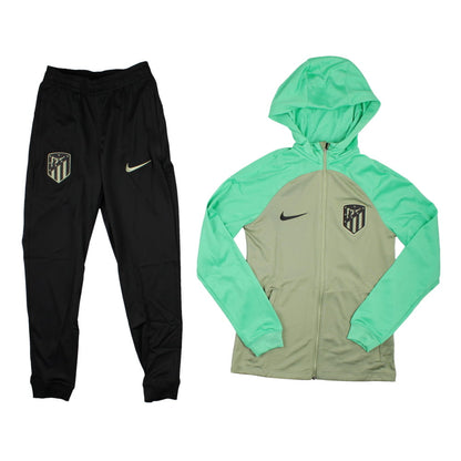 2023-2024 Atletico Madrid Hooded Strike Tracksuit (Oil Green)_1