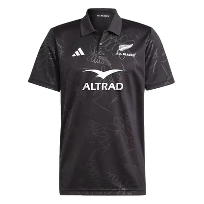 2023-2024 New Zealand All Blacks Rugby Supporters Polo Shirt (Black)_1