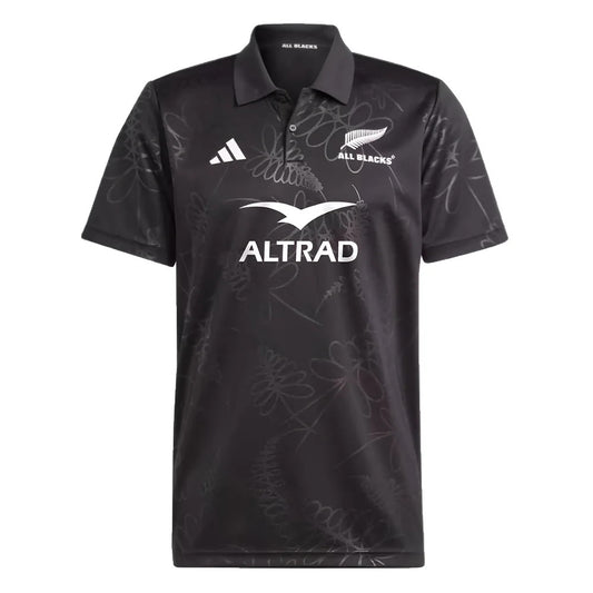 2023-2024 New Zealand All Blacks Rugby Supporters Polo Shirt (Black)_1