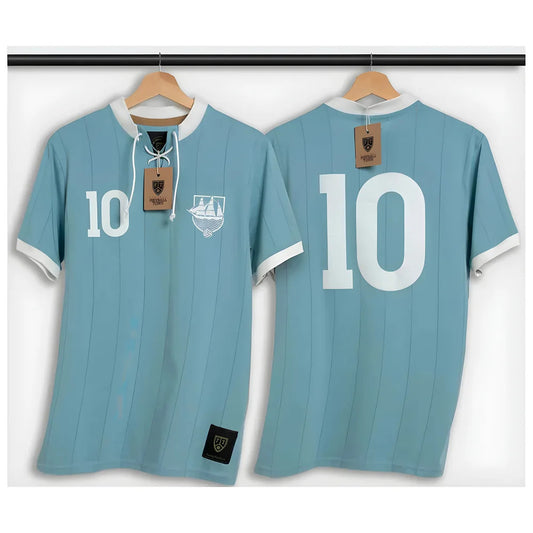 Manchester Blues Retro Shirt with Laces The Ship_0