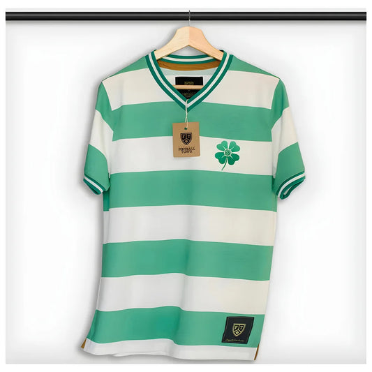 Celtic The Clover Hooped Retro Football Shirt_0