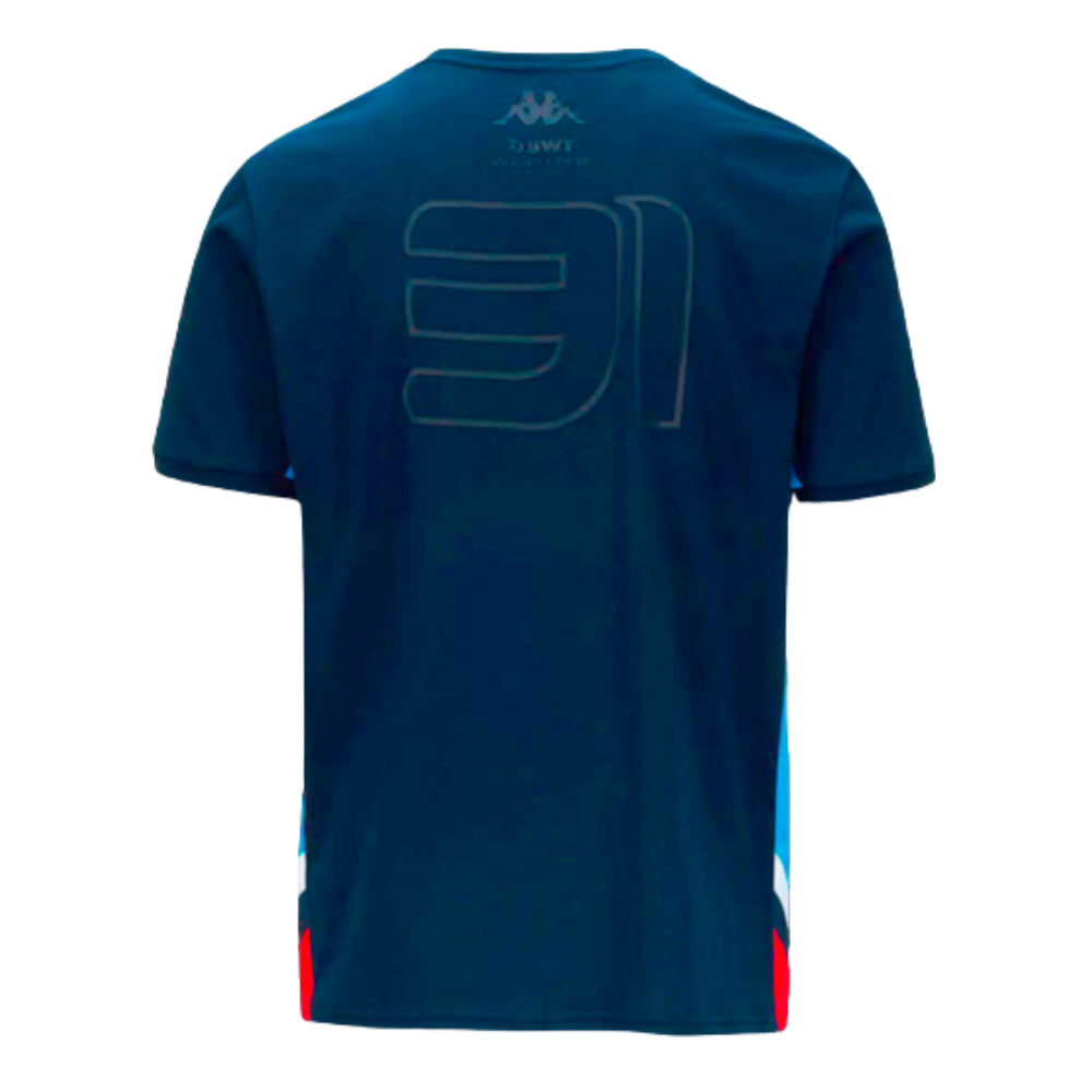 2023 Alpine Mens Esteban Ocon T-Shirt (Navy)_1