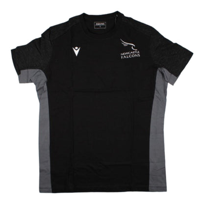 2023-2024 Newcastle Falcons Travel Player T-Shirt (Black)_1