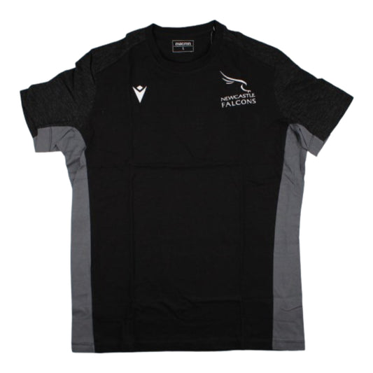 2023-2024 Newcastle Falcons Travel Player T-Shirt (Black)_1