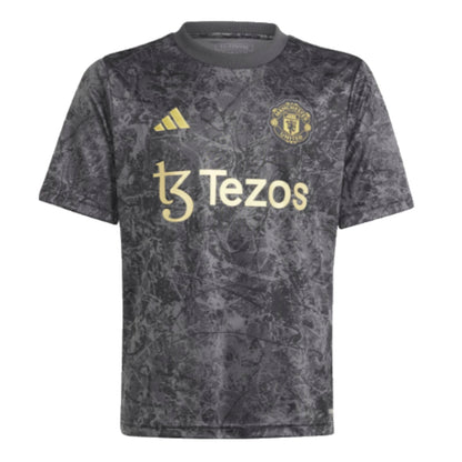 2023-2024 Man Utd Pre-Match Shirt (Black) - Kids_1