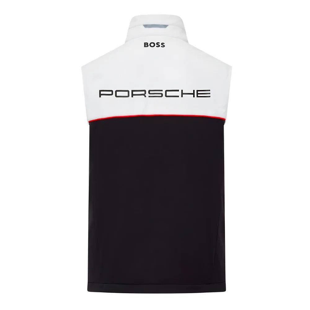 2024 Porsche RP Team Sleeveless Zip Jacket (White-Black)_1