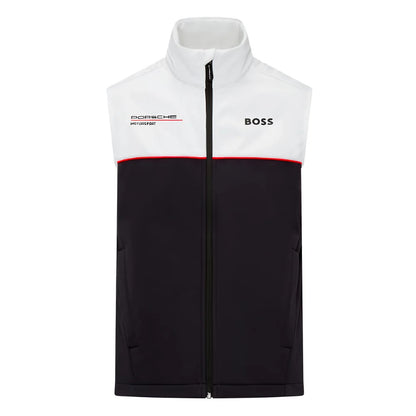2024 Porsche RP Team Sleeveless Zip Jacket (White-Black)_1