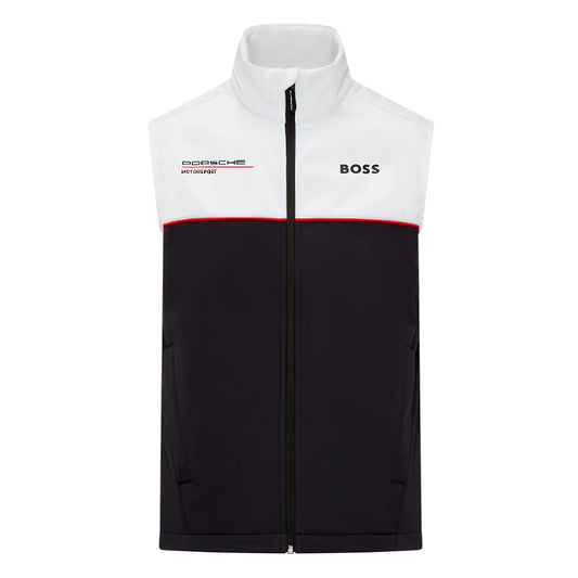 2024 Porsche RP Team Sleeveless Zip Jacket (White-Black)_1