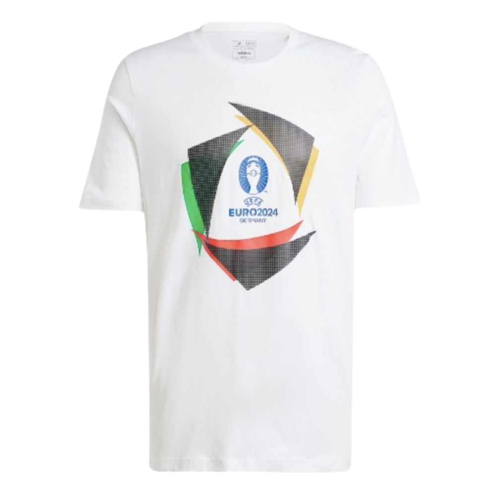 adidas Euro 2024 Official Emblem Trophy T-Shirt - White_1