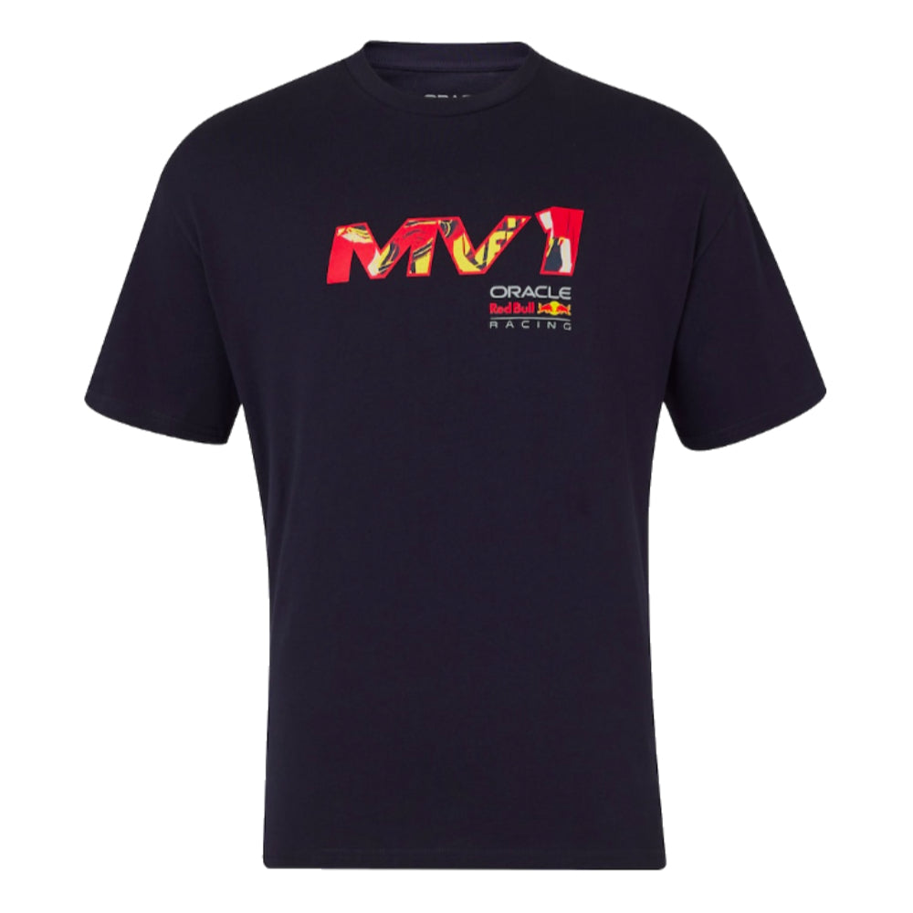 2024 Red Bull Max Verstappen Pop Art Oversized Tee (Navy)_1