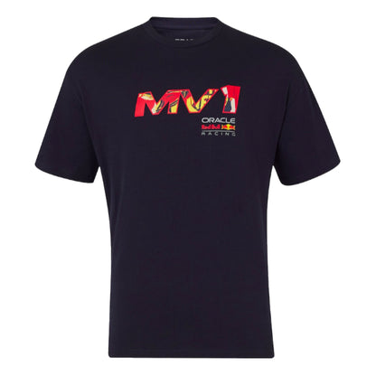 2024 Red Bull Max Verstappen Pop Art Oversized Tee (Navy)_1