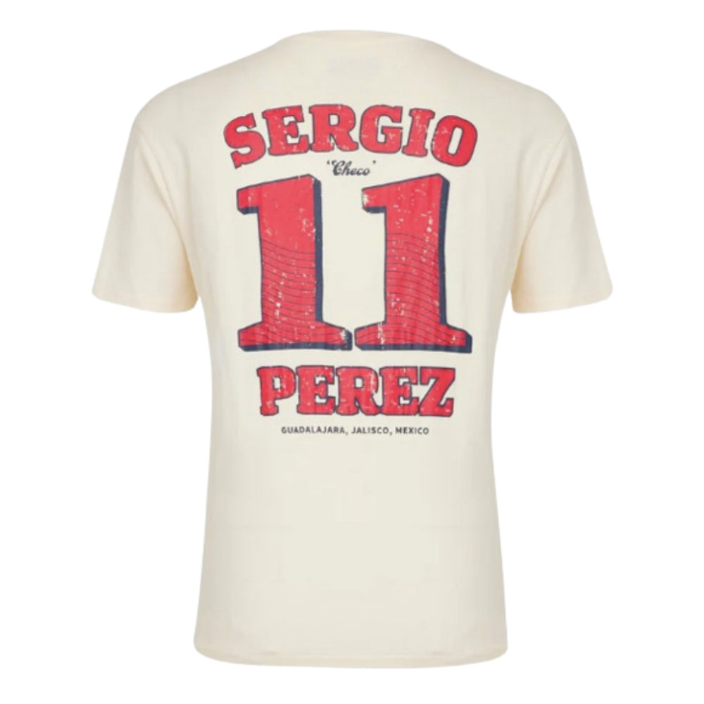 2024 Red Bull Sergio Perez Vintage Oversized Tee (Ecru)_1