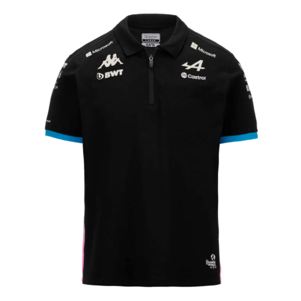 2024 Alpine BWT Team Polo Shirt (Black) - Kids_1