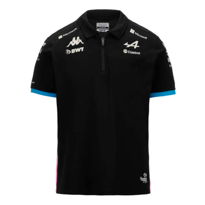 2024 Alpine BWT Team Polo Shirt (Black) - Kids_1