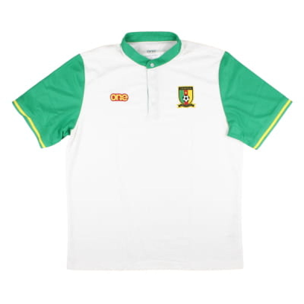 2023-2024 Cameroon ClubMan Polo Shirt (White/Green)_1